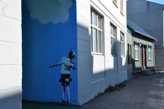 Arte nas ruas de Reykjavik, na Islândia